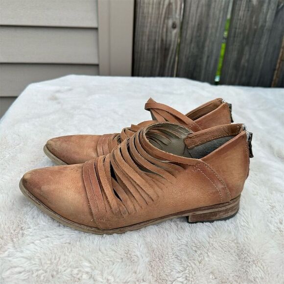 Free People Women's Ankle Booties Brown Size 7.5 Casual Fall - Picture 1 of 6